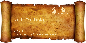 Hati Melinda névjegykártya